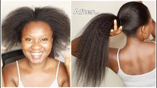 YOU CAN’T TELL ITS FAKE HAIR. Versatile clips ins on 4c hair, Looks so natural || Eayon hair