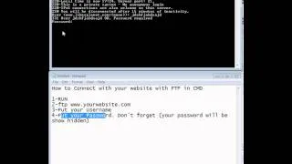 how to connect with your website with ftp progress in cmd