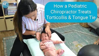Baby Gets Neck Adjustment for Torticollis and Help For Tongue Tie (How to do the GUPPY HOLD!)