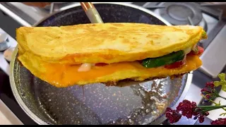 Incredible❗ Quick breakfast in 5 minutes❗ Tortilla with eggs recipe♨