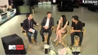 Robert Pattinson, Kristen Stewart & Taylor Lautner MTV First Breaking Dawn Interview Part1