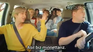 [Türkçe Altyazılı] BTS Carpool Karaoke part 1