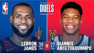 Giannis Antetokounmpo (27 pts) & LeBron James (39 pts) Battle It Out In Milwaukee | Dec. 19, 2017