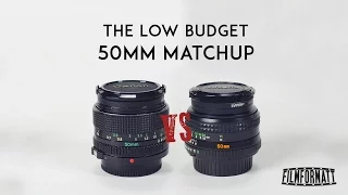 Canon FD 50mm F1.4 vs Minolta MD Rokkor X 50mm F1.4