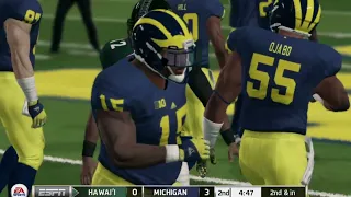 NCAA Football 2022-23 Week 2 - Hawaii Rainbow Warriors vs Michigan Wolverines Roster Share