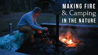 MAKING FIRE & CAMPING IN THE NATURE | ÖÖBIMINE LOODUSES JA LÕKKE TEGEMINE