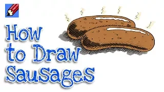 How to draw Sausages Real easy