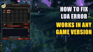 How to Fix Lua Error in WoW