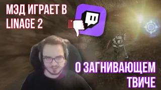 Мэд играет в Lineage II и лампово общается с чатом