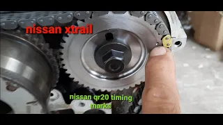 nissan x trail qr20 timing mark.