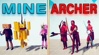 ARCHER TEAM vs MINECRAFT TEAM - Totally Accurate Battle Simulator | TABS