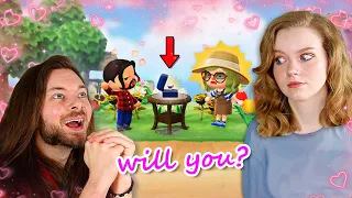 I Asked My Girlfriend to MARRY ME in Animal Crossing