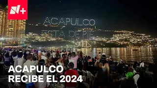 Acapulco recibe el 2024 con drones y pirotecnia tras Otis - En Punto