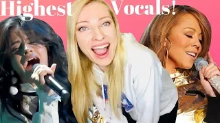 Musician Reacts: Top 7 Times Singers Made High Notes EVEN HIGHER! (HARDEST Live Vocals)