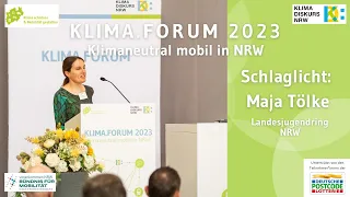 KLIMA.FORUM 2023: Schlaglicht von Maja Tölke (Landesjugendring NRW)
