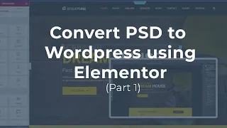 Convert PSD to Wordpress using Elementor-Basic to Advance [TAGALOG] - Part1