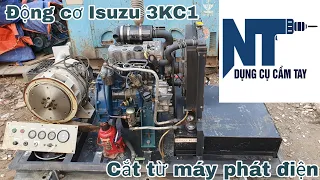 Động cơ Isuzu 3KC1 từ máy phát | Mới hoạt động 10 ngày | LH 0914711438 | Ngày 18/04/2023