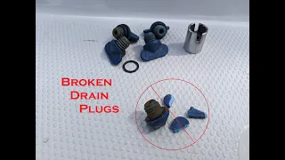 Winterizing Mercruiser 4.3L Blue Drain Plugs Broke