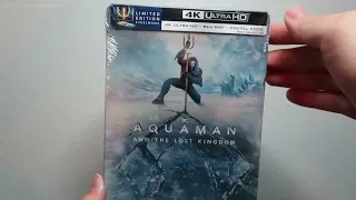 Aquaman and the Lost Kingdom Blu-ray Steelbook Unboxing (One Shot)