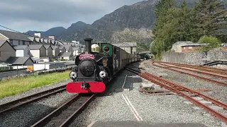 Blanche chugging into Blaenau Ffestiniog on the Ffestiniog Railway: Thursday 16th August 2023