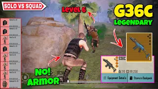 Play With G36C Only Without Armor ❌ Against Squad For Unlimited Loot | Pubg Metro Royale Chapter 18