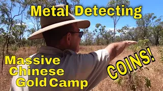 Metal Detecting A Massive Chinese Gold Camp: Old Coins Everywhere!