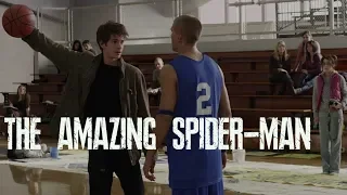 Питер Паркер драконит Флэша. Сцена с баскетбольным мячом.Peter Parker vs Flash - Basketball Scene