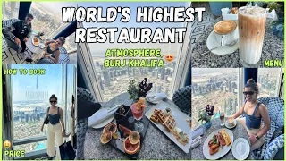 Burj Khalifa Restaurant, World’s Highest Restaurant | How to book, Menu, Prices & more