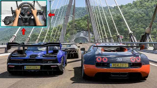 Bugatti Veyron - Forza Horizon 5 Realistic Driving | Logitech G29 Gameplay