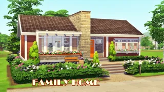 COZY FAMILY HOME | The Sims4 Stop Motion Build | NoCC LUXURIOUS INTERIOR