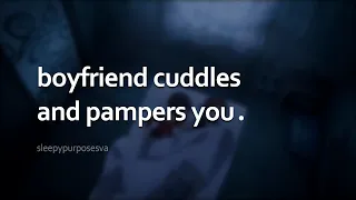 Boyfriend pampers and cuddles you to sleep (Asmr) (Breathing) (4 Hours)  (M4A) (Playful)