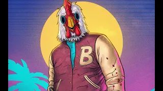 Retrowave style of hotline Hotline Miami