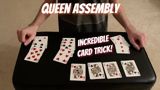 Queen Assembly - Incredible Advanced Card Trick Performance/Tutorial