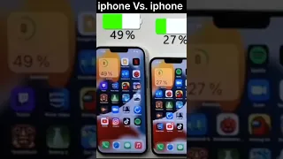 iphone vs. iphone Battery Test 📱#subscribe for more#viral  #shorts #trending #ytshorts