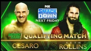 Cesaro vs. Seth Rollins - Money in the Bank Quailfing Match: SmackDown,July 9,2021