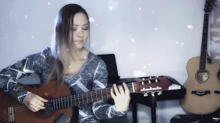 О снежинке из к/ф "Чародеи" (About snowflake) | Guitar cover