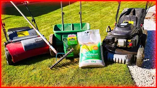 Make lawn FIT - Mowing | Scarifying | Fertilizing | Watering the lawn | Spring