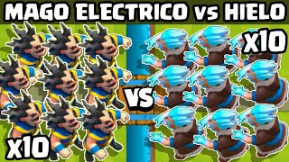 1O MAGOS ELECTRICOS vs 10 MAGOS de HIELO | 10vs10 | SUPER TORNEO de CLASH ROYALE