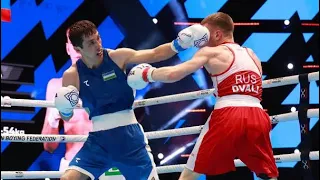 Oybek Jurayev (UZB) vs. Dmitry Dvali (RUS) IBA World Boxing Championships 2023 SF's (54kg)