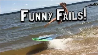 Skimboarding, Funny Fails, and Accidentally Hitting Someone with my Board