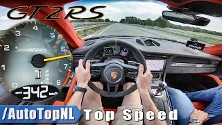 PORSCHE 911 GT2 RS | 342km/!! | AUTOBAHN POV TOP SPEED by AutoTopNL