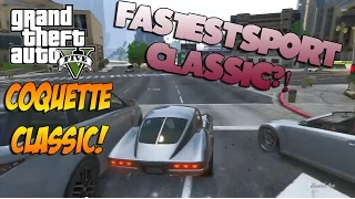 GTA 5 Flight School DLC - ''Invetero Coquette Classic'' FASTEST SPORTS CLASSIC CAR!