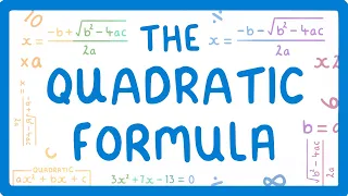 GCSE Maths - Solving Quadratics Using the Quadratic Formula  #51