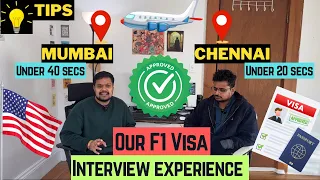 Our F1 Visa Interview Questions | Mumbai Consulate | Chennai Consulate | MS in USA #usavisa #usa