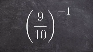 How to simplify a fraction raised to a negative exponent
