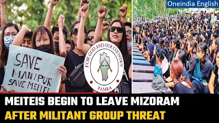 Mizoram: Meiteis begin to leave the state after threat, Manipur plans to airlift them |Oneindia News