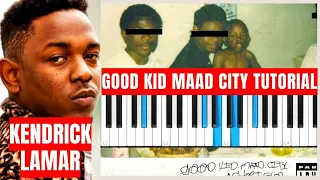How to play Kendrick Lamar GOOD KID MAAD CITY FULL ALBUM Piano Tutorial