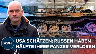 UKRAINE-KRIEG - USA schätzen: Russland haben Hälfte ihrer Panzer im Angriffskrieg verloren