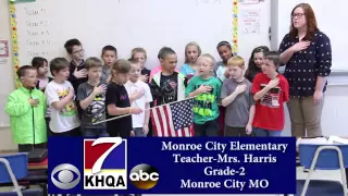 The Pledge of Allegiance by Mrs. Harris's Class Monroe City