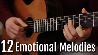12 Emotional Fingerstyle Melodies on Guitar ... easy to play